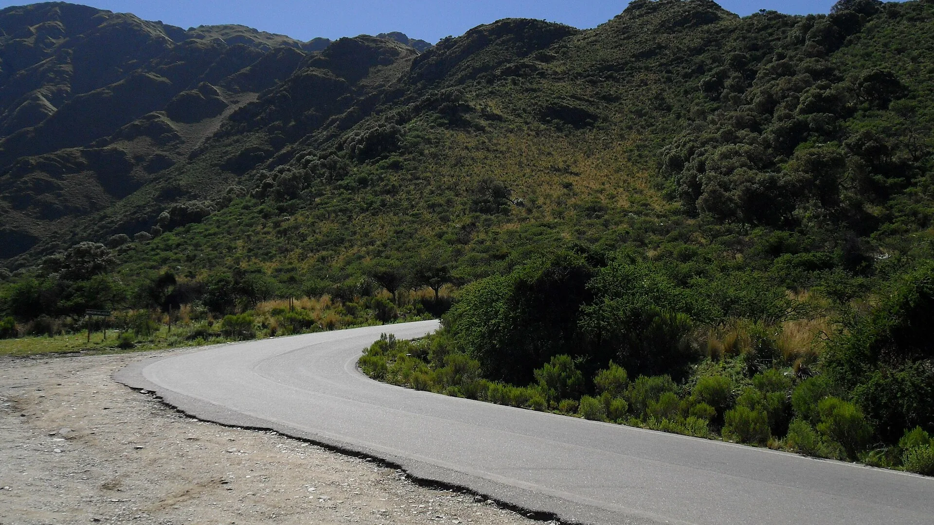 Paisaje de las Sierras de los Comechingones en Villa de Merlo